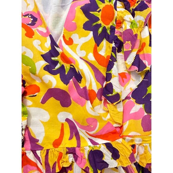 J Crew Collection Ruffle Wrap Ratti Curly Top Small - Picture 4 of 5